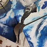 "The Old Melted Shoes - symbolism of material impermanence in Balancing the 666 artwork by Federico Garcia - Curvist Art"