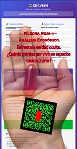 Píldora Roja del Curvismo: calculadora de análisis económico para medir el costo oculto de vivir en espacios tóxicos.