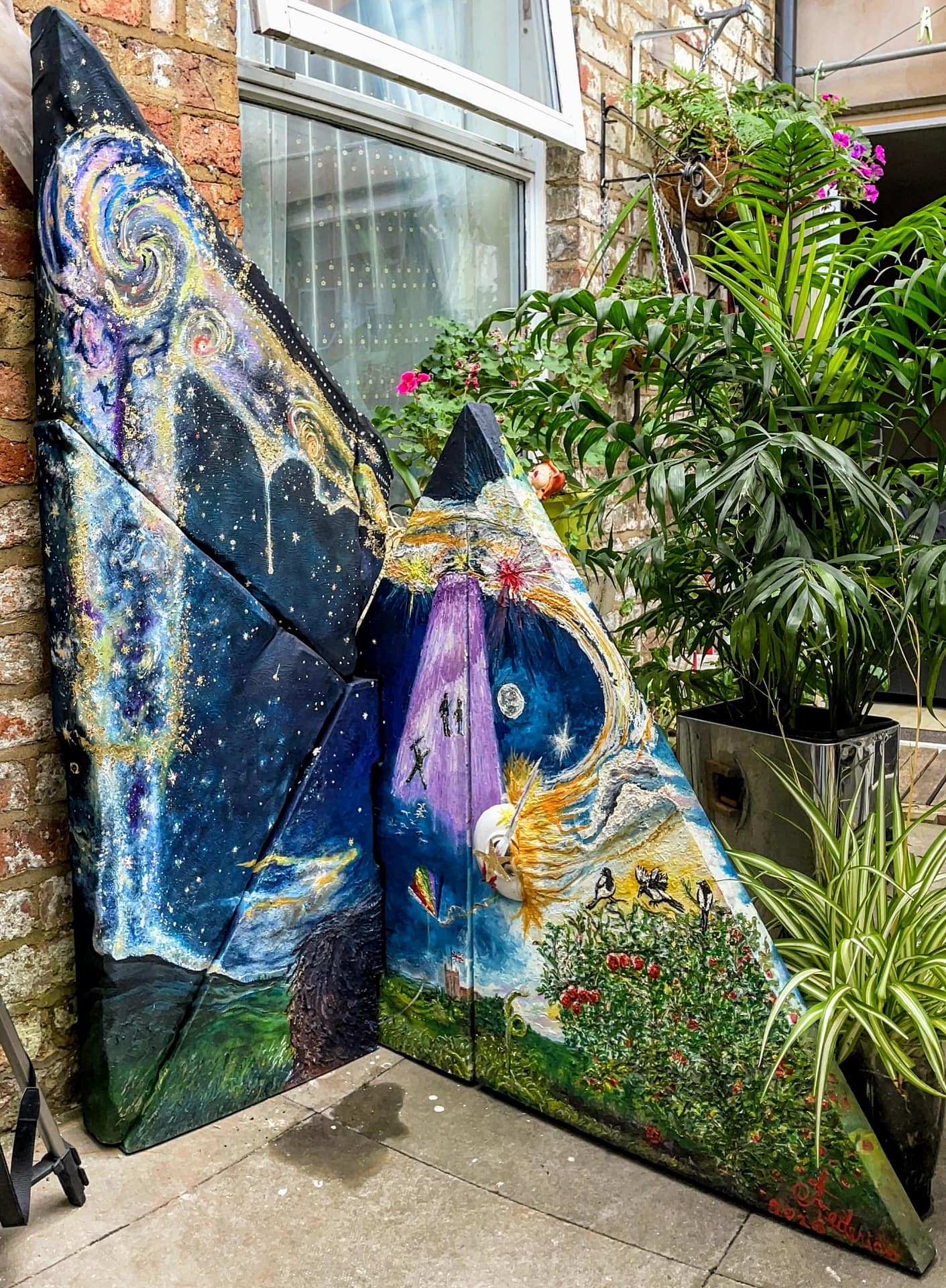 Poachers Abduction Starts at 10 environmental Curvism art alien intervention Nuit goddess bending corners ecological message