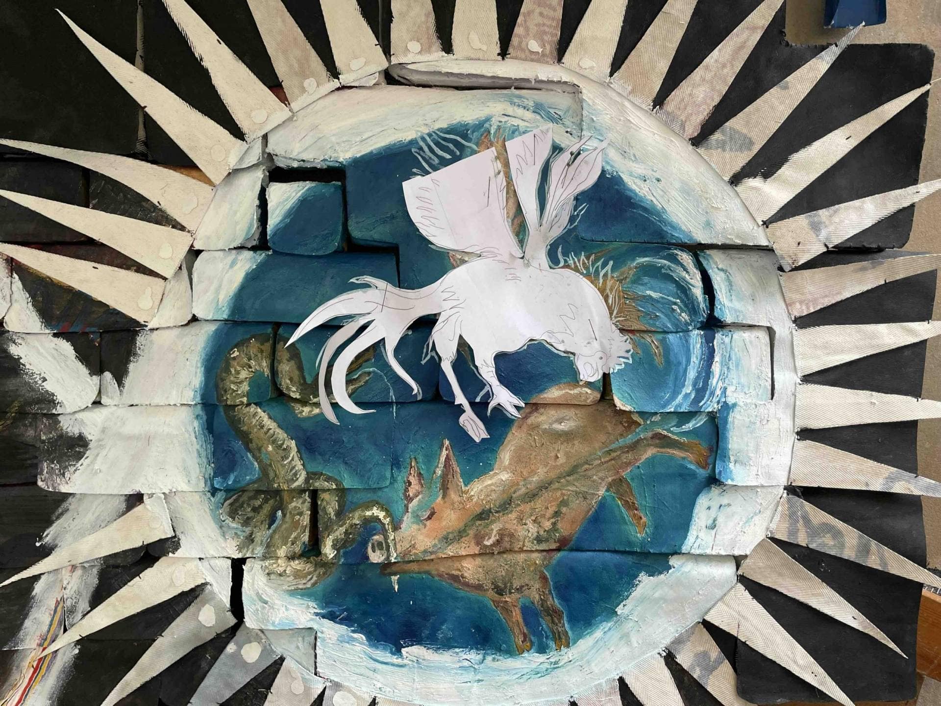 The Cock Symbol in Samsaragammon - Representing Ignorance and Delusion as One of the Three Poisons Driving the Wheel of Samsara